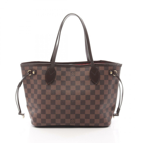 路易威登 Neverfull PM 肩背手提包 N51109 Damier Ebene 帆布 二手 LV