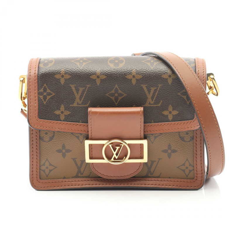 路易威登 Dauphine MINI 肩背包 M44580 Monogram 反面棕色二手 LV-0