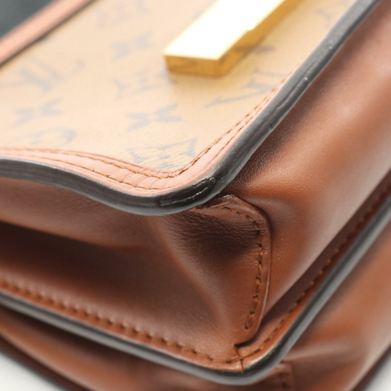 路易威登 Dauphine MINI 肩背包 M44580 Monogram 反面棕色二手 LV-5