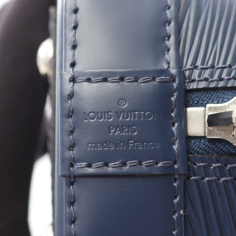 路易威登 Alma BB 單肩手提包 M40855 lEpi 皮革藍靛藍海軍藍 二手-3