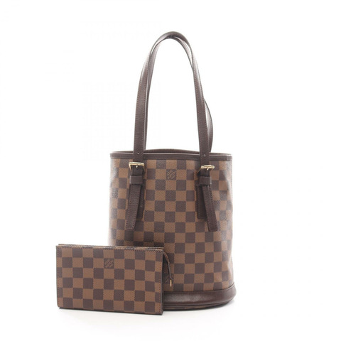 路易威登 Marais 手提包 N42240 Damier Ebene 帆布皮革 棕色 二手 LV