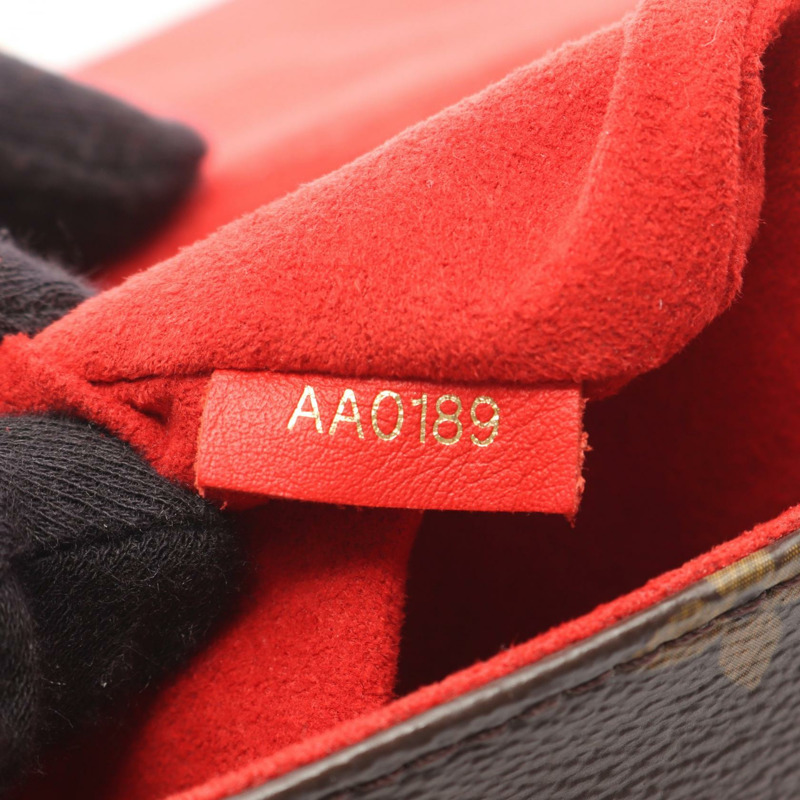 路易威登 Locky BB 單肩手提包 M44322 Monogram Coquelicot 棕色 二手 LV-4