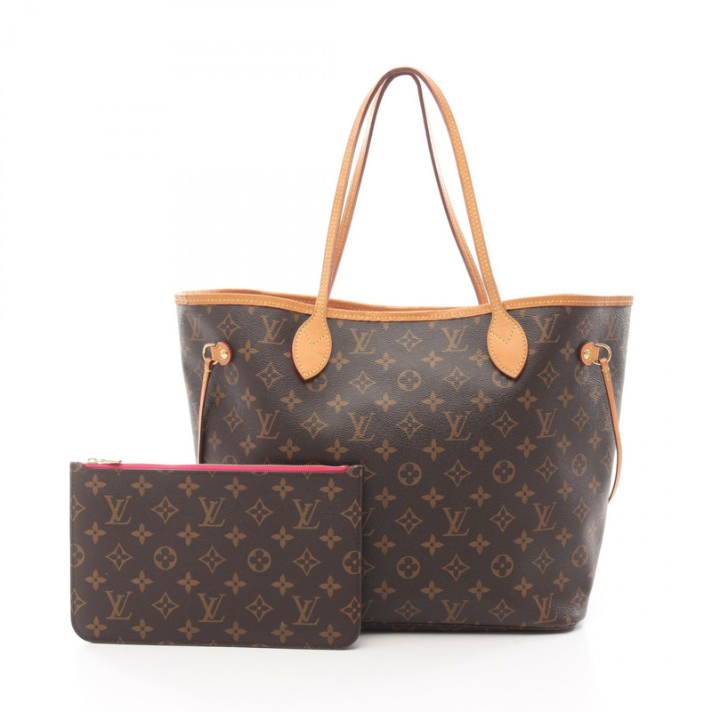 路易威登 Neverfull MM 單肩手提包 M41178 Monogram Pivoine 二手女士-0