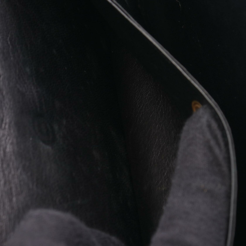 愛馬仕鋼琴手袋，異國風情鱷魚皮，黑色，二手女款-10