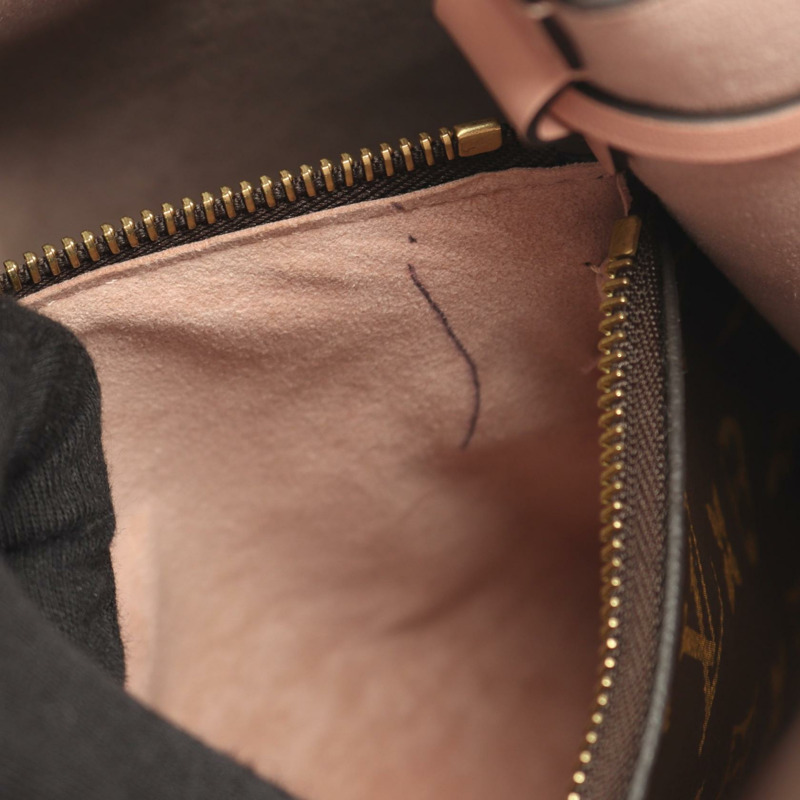 路易威登 Neo Noe 單肩包 M44022 Monogram 帆布 棕色粉紅色 二手 女士-5