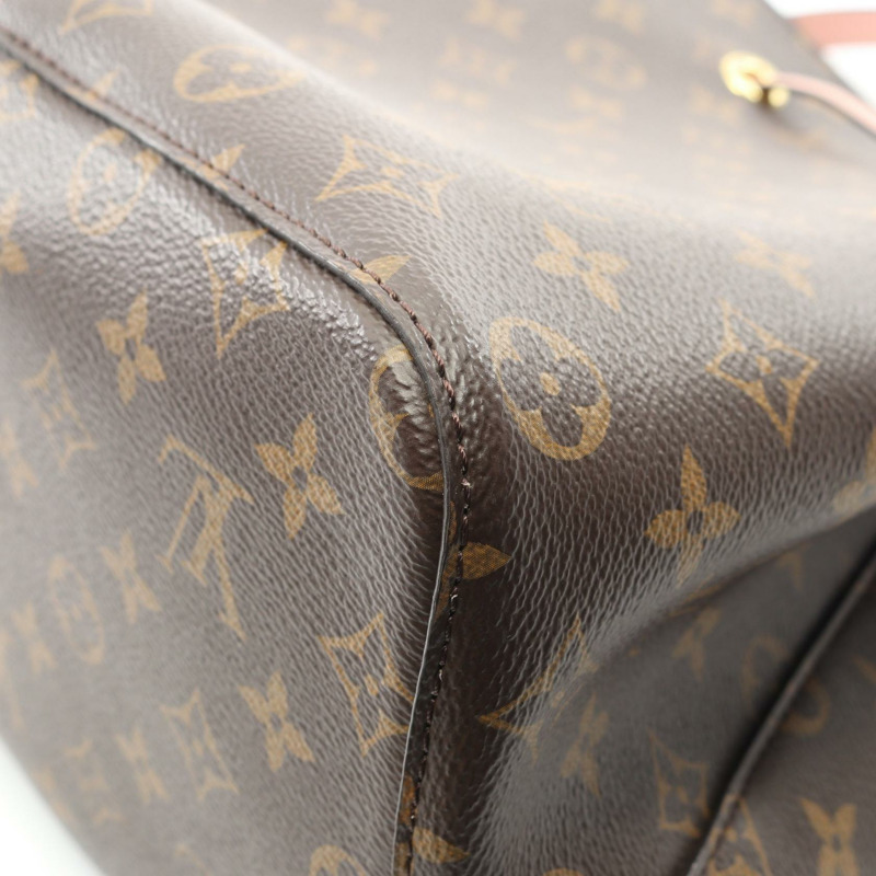 路易威登 Neo Noe 單肩包 M44022 Monogram 帆布 棕色粉紅色 二手 女士-6