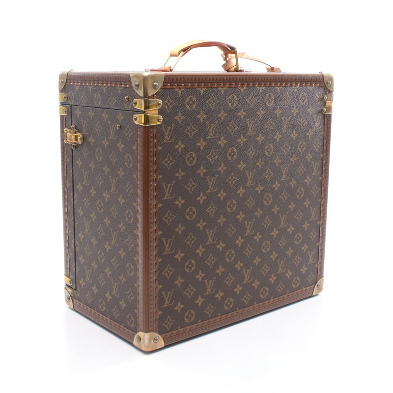 路易威登 (LOUIS VUITTON) Boite Man Montre Monogram 旅行箱 M48122 PVC塗層帆布皮革棕色二手女士-1