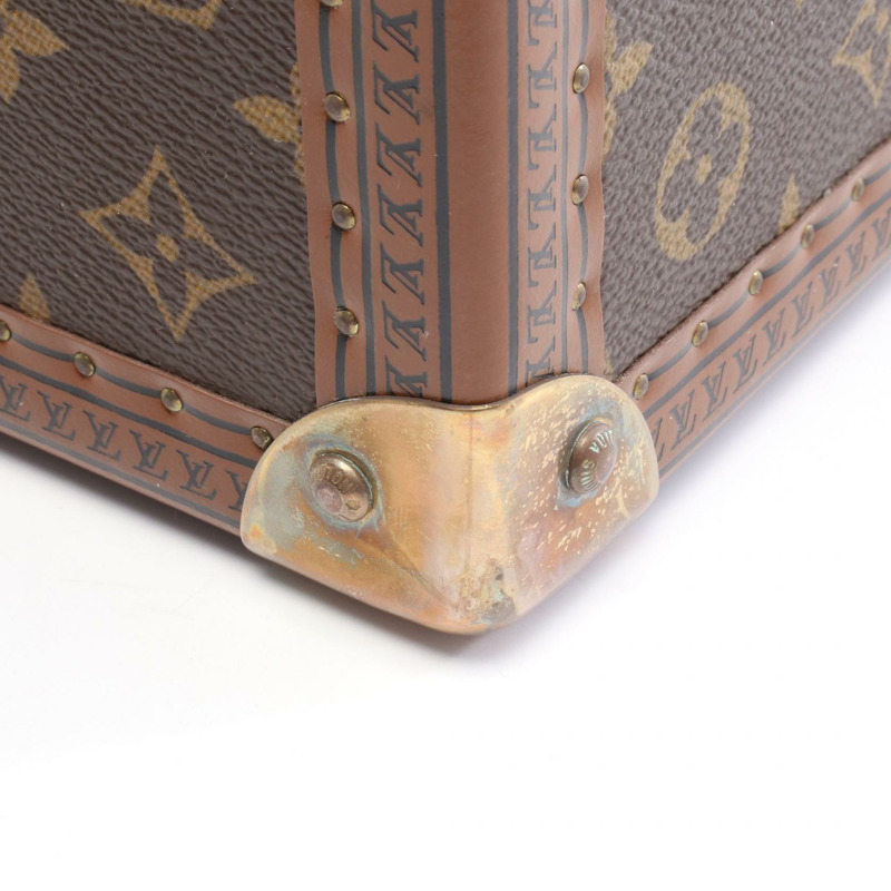 路易威登 (LOUIS VUITTON) Boite Man Montre Monogram 旅行箱 M48122 PVC塗層帆布皮革棕色二手女士-5
