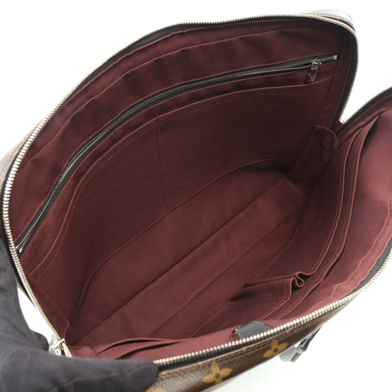 路易威登 Porto Document Voyage 商務包 M40225 Monogram Macassar 二手-2