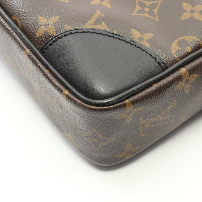 路易威登 Porto Document Voyage 商務包 M40225 Monogram Macassar 二手-6