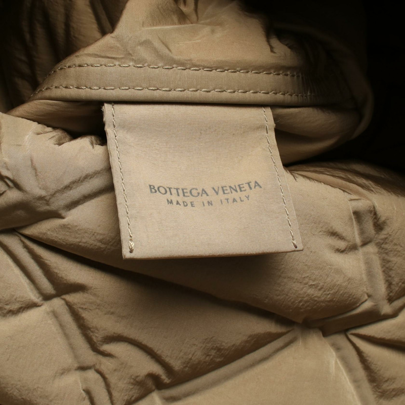 BOTTEGA VENETA 蓬鬆肩托特包 40802039502 尼龍皮革 米色 二手 BV-3