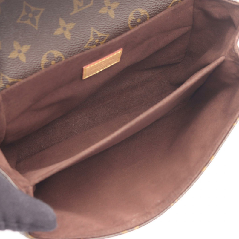 路易威登 Pochette Metis MM 單肩手提包 M44875 Monogram 棕色 二手 LV-2