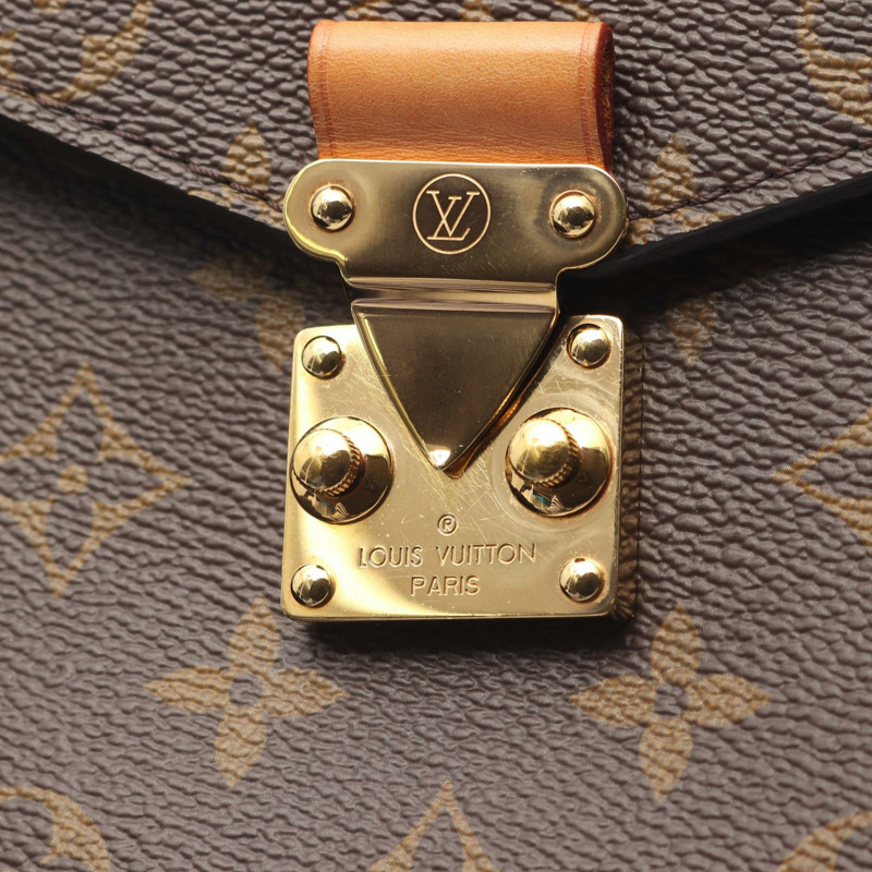 路易威登 Pochette Metis MM 單肩手提包 M44875 Monogram 棕色 二手 LV-5