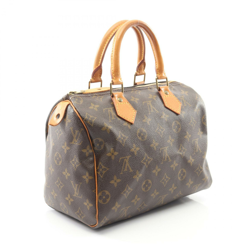 路易威登 Speedy 25 手提包 M41528 Monogram 皮革棕色二手女士 LV-1