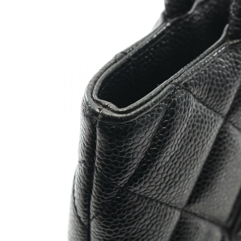 香奈兒 Medallion 手提包，小牛皮，黑色，二手，女士，金色五金-7