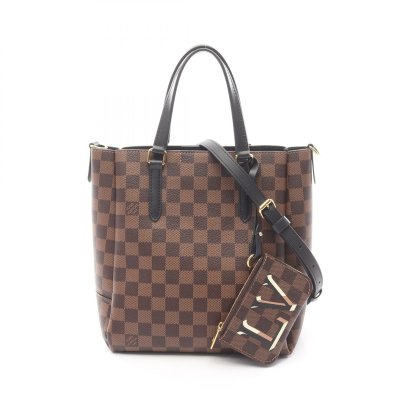 LOUIS VUITTON Belmont NV BB 單肩斜背包手提包 N60348 Damier Ebene 二手-0