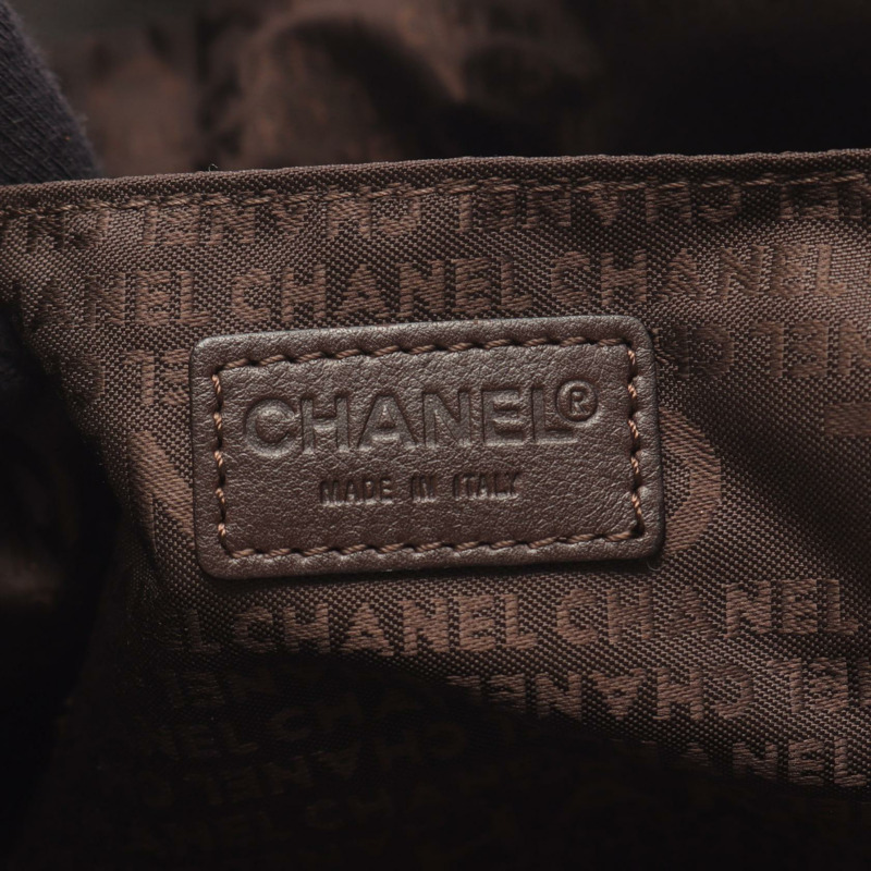 香奈兒巧克力棒縫線肩背包，黑色皮革，流蘇裝飾，二手女款-3