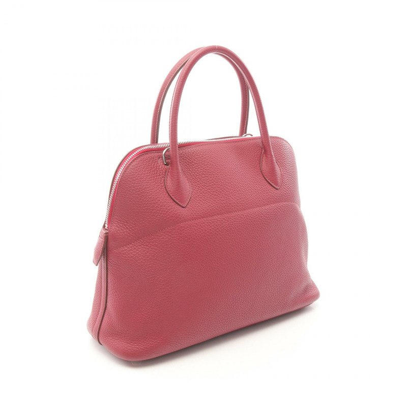 愛馬仕 Bolide 31 sgiykder 手提包 T Taurillon Clemence Ruby 二手女士 SHW-1