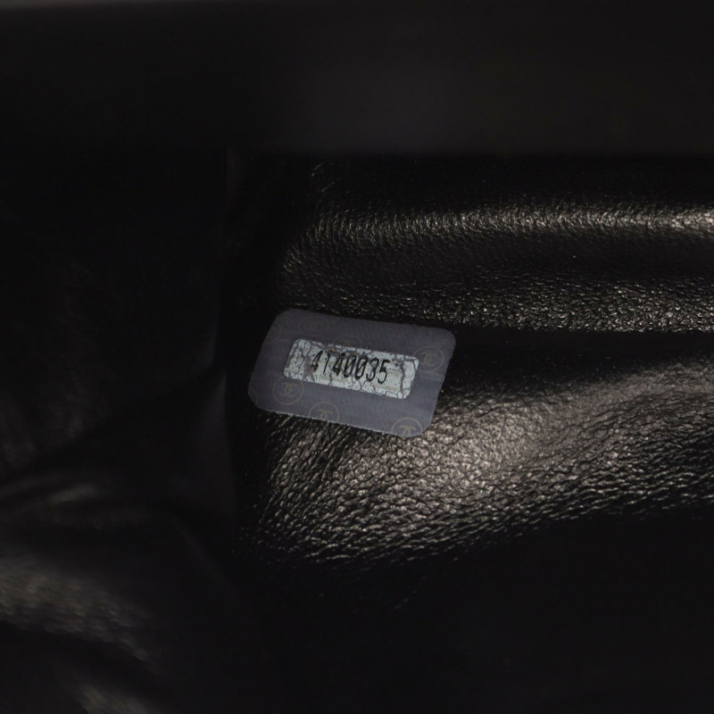 香奈兒 (CHANEL) Matelasse 雙面手提包，羊皮材質，黑色，二手，女士款，金色五金配件-5