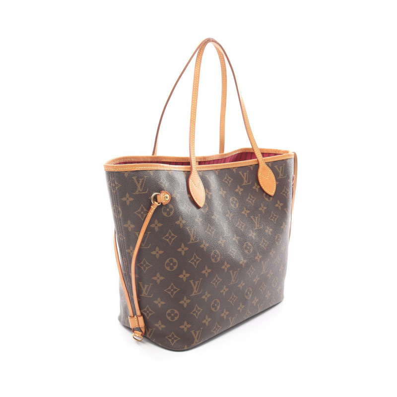路易威登 Neverfull MM 手提包 M41178 Monogram 皮革 棕色 Pivoine 二手-1
