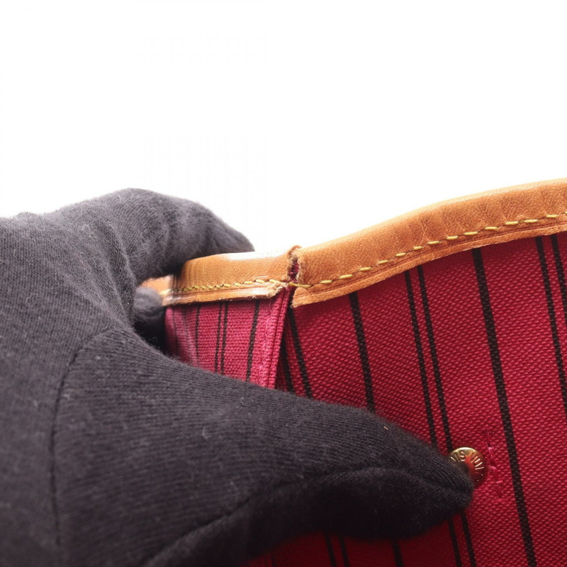 路易威登 Neverfull MM 手提包 M41178 Monogram 皮革 棕色 Pivoine 二手-5