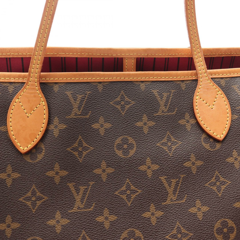 路易威登 Neverfull MM 手提包 M41178 Monogram 皮革 棕色 Pivoine 二手-10