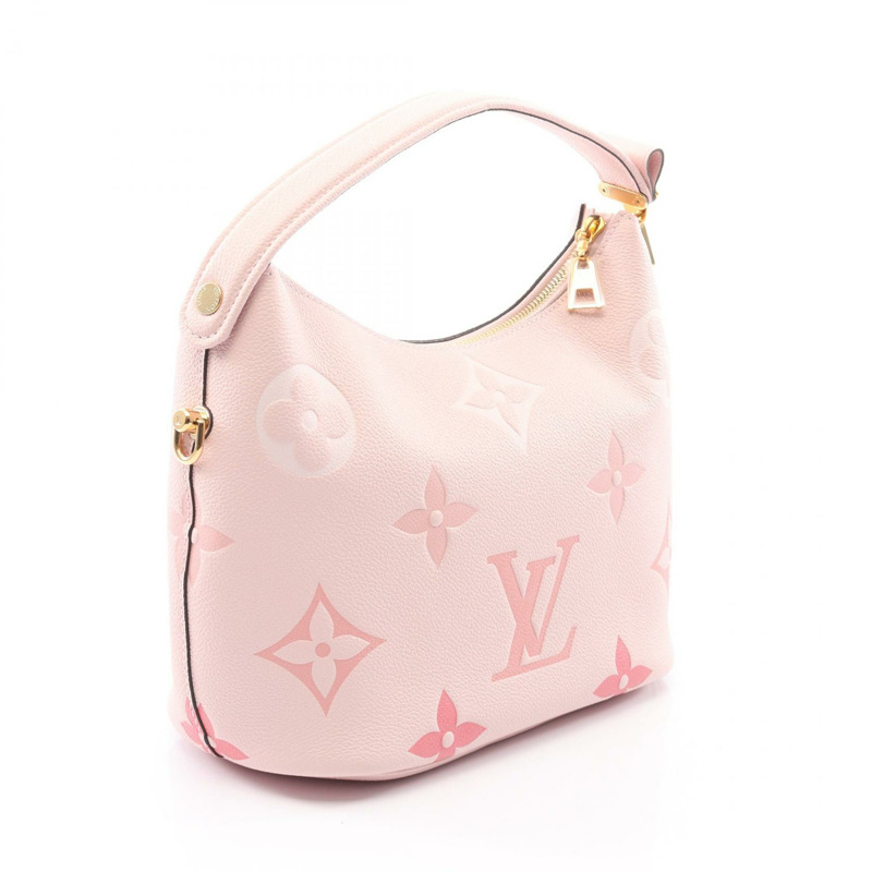 LOUIS VUITTON 棉花糖小號斜背包手提包 M45697 Monogram Empreinte 粉紅色 LV-1