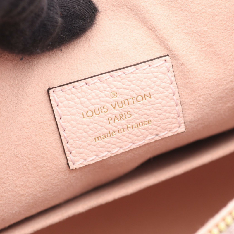 LOUIS VUITTON 棉花糖小號斜背包手提包 M45697 Monogram Empreinte 粉紅色 LV-3