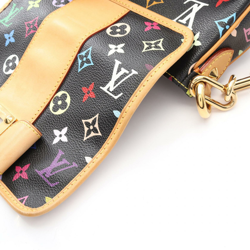 路易威登 Patty 單肩包 M40306 Monogram Multicolor 皮革 Noir 二手 LV-7