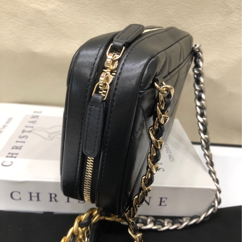 Chanel 香奈儿 黑金19bag 菱格相机包 32开 有卡-4