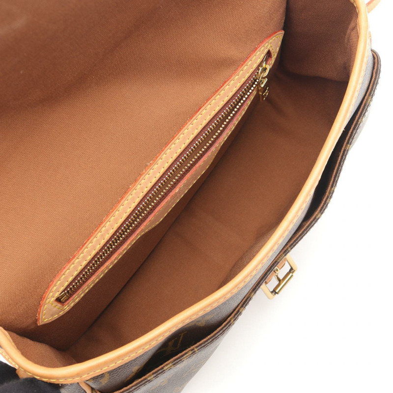 路易威登 Sologne 單肩斜背包 M42250 Monogram 皮革 棕色 二手-2