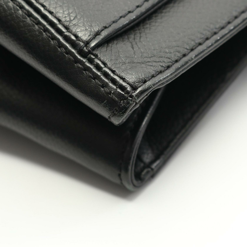 香奈兒 (CHANEL) 女士黑色小牛皮行政手提包，金色五金配件，COCO CC 標誌-7