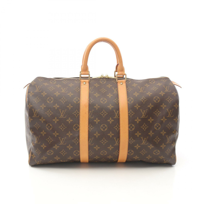 路易威登 Keepall 45 手提旅行包 M41428 Monogram 皮革 棕色 二手 LV-0