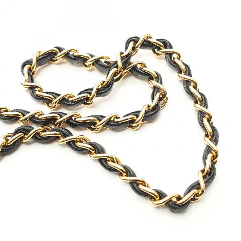 香奈兒 (CHANEL) Matelasse 單翻蓋鏈條肩背包，羊皮材質，黑色，二手，金色五金，女士 CC-12