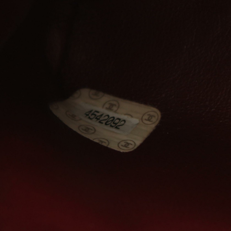 香奈兒 (CHANEL) Matelasse 羊皮手提包，黑色，二手，女士，金色五金-4