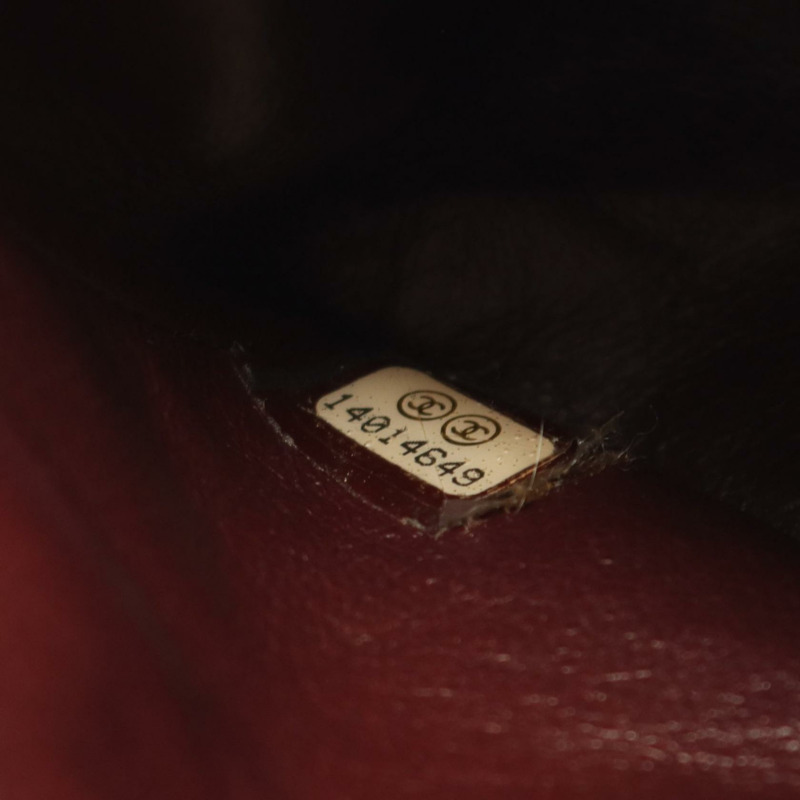 香奈兒 (CHANEL) Matelasse W 翻蓋鏈條單背包 A01112 羊皮黑色二手女士 COCO-4