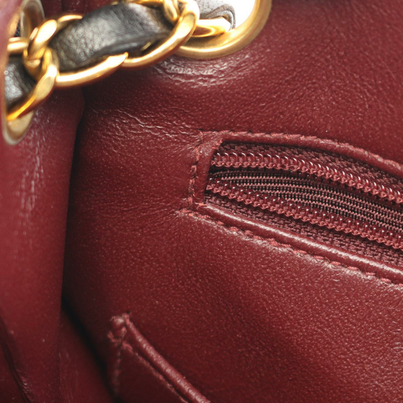 香奈兒 (CHANEL) Matelasse Tote 鏈條單肩手提包，羊皮黑色，二手女士 COCO CC-5