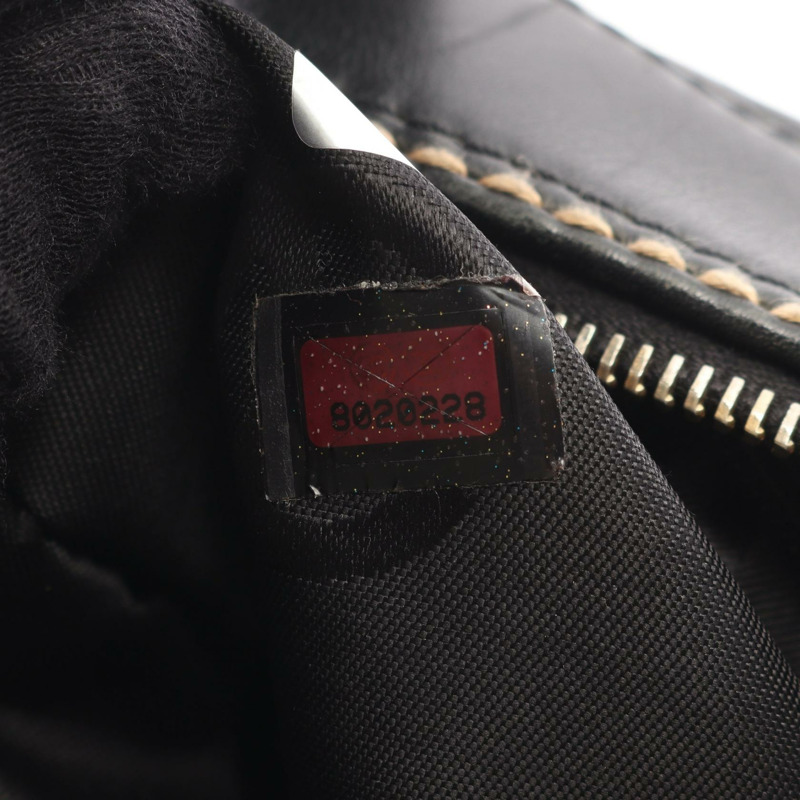 香奈兒 (CHANEL) 野性縫線手袋，羊皮材質，黑色，二手，女士 COCO CC-4