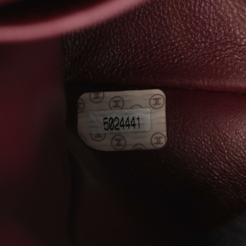 香奈兒 (CHANEL) Matelasse W 翻蓋肩背包 A01112 羊皮 黑色 二手 金色五金-4