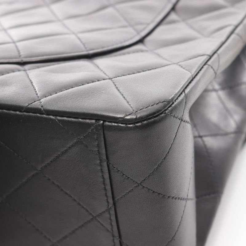 香奈兒 Jumbo Matelasse 34 鏈條肩背包 A01094 羊皮黑 二手 金色五金-7