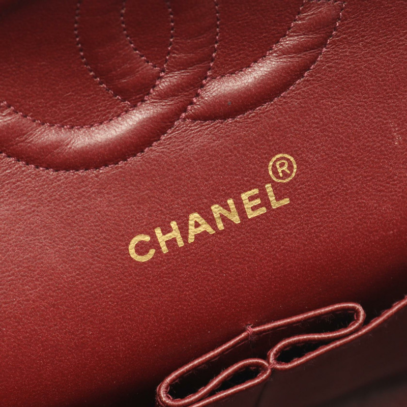 香奈兒 (CHANEL) Matelasse W 翻蓋鏈條單肩背包 A01112 羊皮 BK 二手 GHW-3