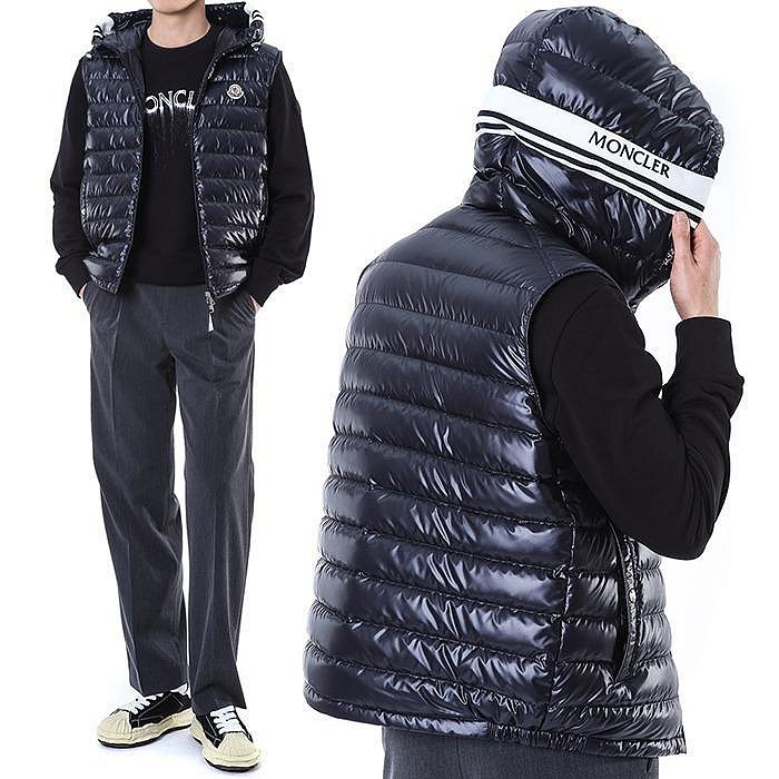 💎Han's house精品服飾💎moncler Clai 羽絨 連帽 背心 外套  原價40800-1