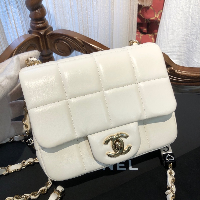 香奈儿CHANEL  四方格冰格骰子 链条包 芯片款-1