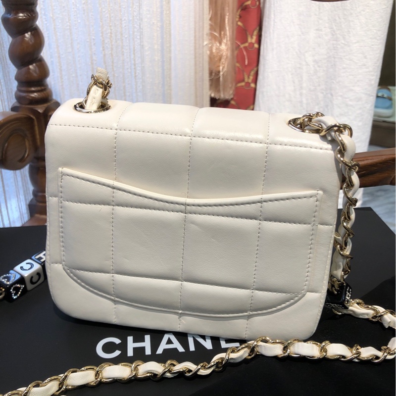 香奈儿CHANEL  四方格冰格骰子 链条包 芯片款-2