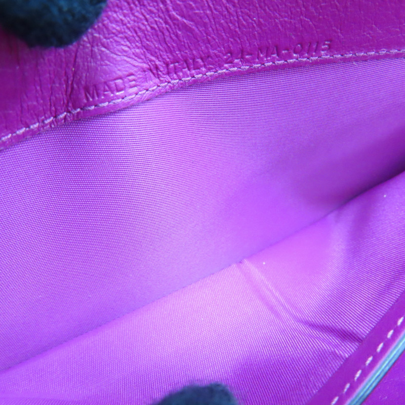 黑/桃紅色 牛皮 金屬 Diorissimo Voyageur 拉鏈 長夾【Dior 迪奧】-6