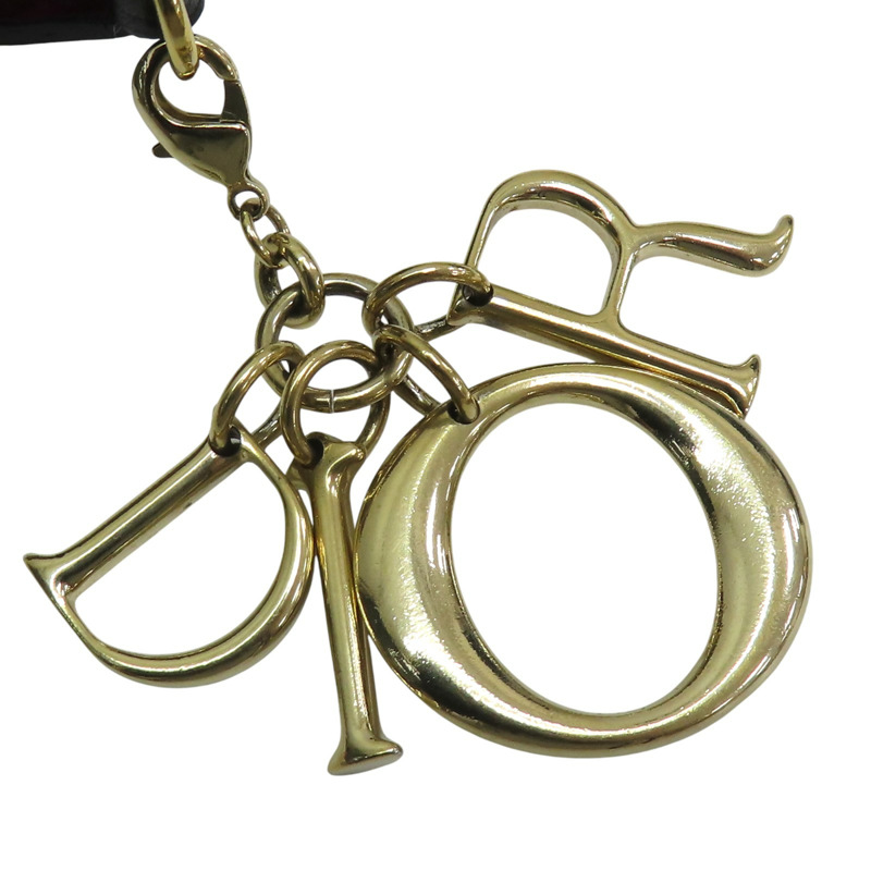 黑/桃紅色 牛皮 金屬 Diorissimo Voyageur 拉鏈 長夾【Dior 迪奧】-15