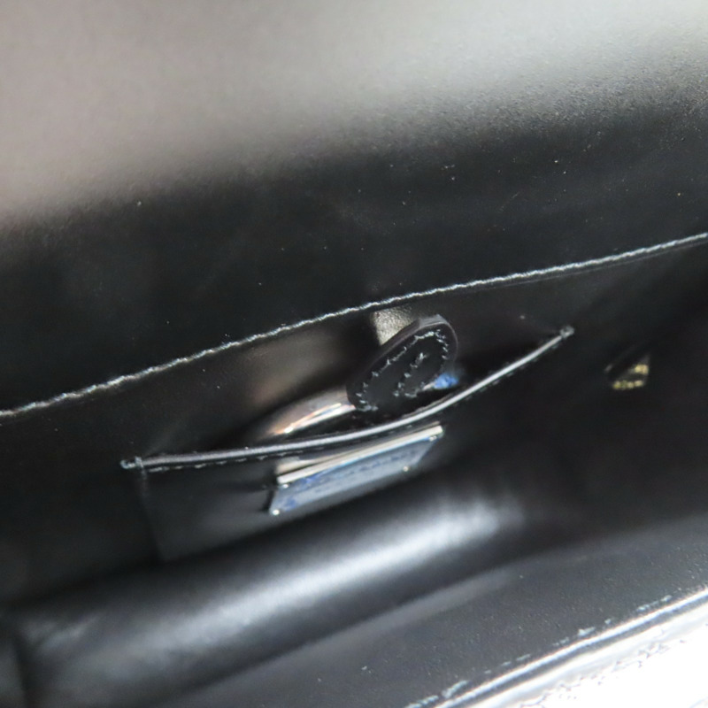 黑色 亮面特殊皮革 Serpenti Forever 肩背包【BVLGARI 寶格麗】-4