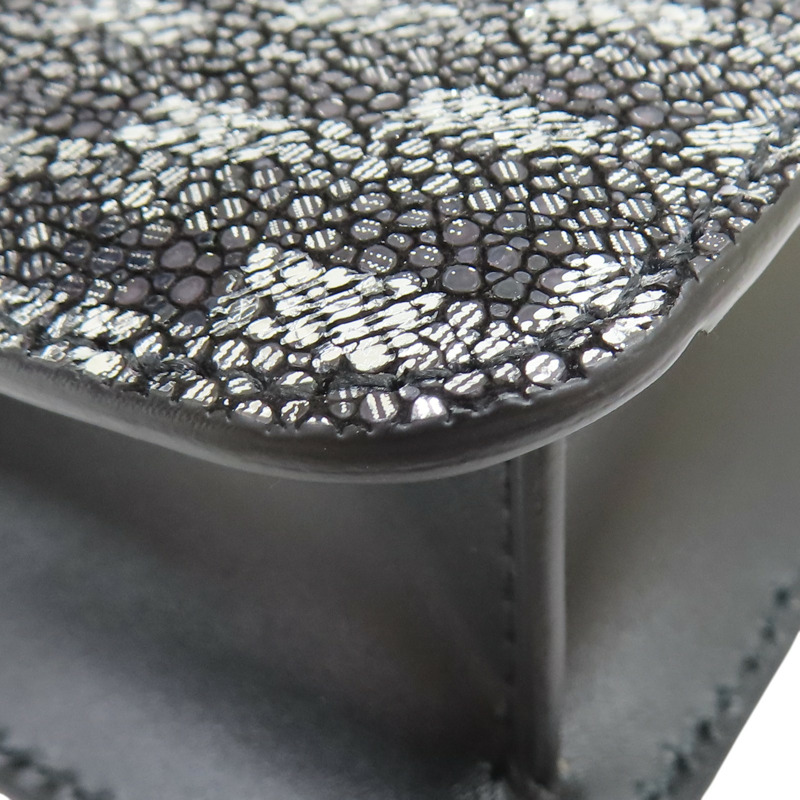 黑色 亮面特殊皮革 Serpenti Forever 肩背包【BVLGARI 寶格麗】-11