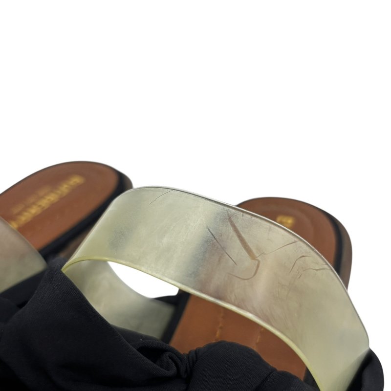 【美收精品】BURBERRY 黑色蝴蝶結拖鞋 4-597-9