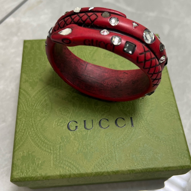 Gucci 蛇行手環-1